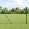 vidaXL Zaun mit Pfosten Gr&uuml;n 1,6 x 10 m PVC-beschichteter Stahl