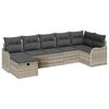 vidaXL Gartensofa-set 7 stk. Poly Rattan