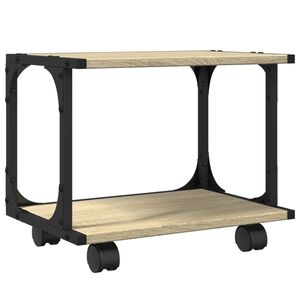 vidaXL Druckerst&auml;nder 2 Ablagen Sonoma-Eiche 41x28x33,5 cm
