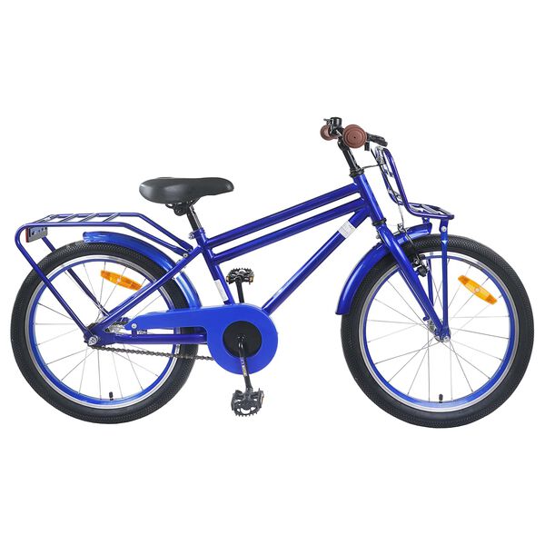 vidaXL Kinderfahrrad 18 Zoll f&uuml;r 5-7 Jahre alt Dunkelblau