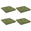 vidaXL Sitzkissen SOEST 4 stk. 100 % Polyester Blattdesign