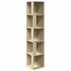 vidaXL Eckregal Sonoma-Eiche 33x33x164,5 cm Holzwerkstoff