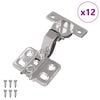 vidaXL Scharnier 12 stk. Nickel 85 x 52,5 x 9,5 mm Eisen