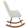 vidaXL Schaukelstuhl Samt Creme