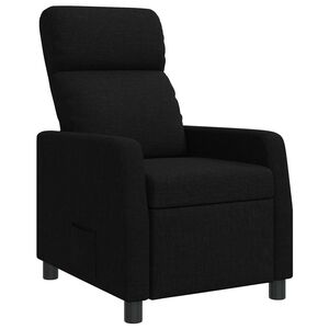 vidaXL Liegesessel Schwarz Stoff