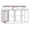 vidaXL Freilaufgehege Mokka 141x94x104 cm Massivholz Kiefer