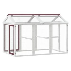 vidaXL Freilaufgehege Mokka 141x94x104 cm Massivholz Kiefer