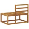 vidaXL Outdoor End Sofa Natur 91 x 63 x 73 cm Massivholz Akazie