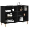 vidaXL Sideboard Schwarz Eichen-Optik 103,5 x 35 x 70 cm Holzwerkstoff
