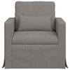 vidaXL Sofa Taupe Gesamtabmessungen: 78 x 78 x 80 cm (B x T x H) Samt
