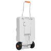 vidaXL Camping-Wassertank mit Rollen 30 L Grau