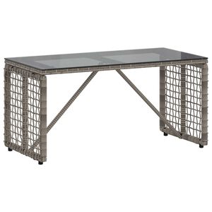 vidaXL Tisch f&uuml;r Outdoor Grau und Schwarz 80 x 40 x 40 cm