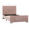 vidaXL Bettgestell Rosa Samt 90x200 cm