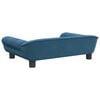 vidaXL Hundebett Blau 70x48x22 cm Samt