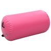 vidaXL Aufblasbare Gymnastik-Rolle mit Pumpe 120x75 cm PVC Rosa