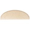 vidaXL Stufenmatten 10 Stk. 65x21x4 cm Creme Halbrund Gro&szlig;