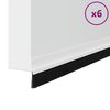 vidaXL Selbstklebende T&uuml;rb&uuml;rstendichtungen 6 pcs Wei&szlig; 100 cm