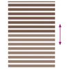 vidaXL Zebrarollo Braun 160x230 cm Stoffbreite 155,9 cm Polyester