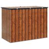 vidaXL Gartenlagerbox Braun 151,5 x 82 x 110,5 cm Stahl