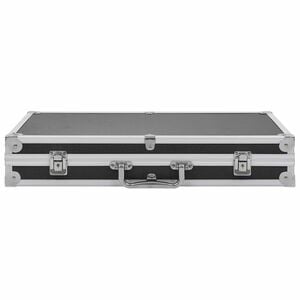 vidaXL Waffenkoffer Aluminium ABS Schwarz