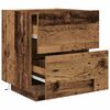 vidaXL Nachttisch mit Schubladen Altholz 45 x 40 x 55 cm Holzwerkstoff