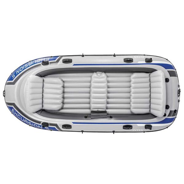 Intex Schlauchboot-Set Excursion 5 mit Trolling-Motor und Halterung