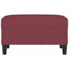 vidaXL Fu&szlig;hocker Weinrot 70x55x41 cm Stoff