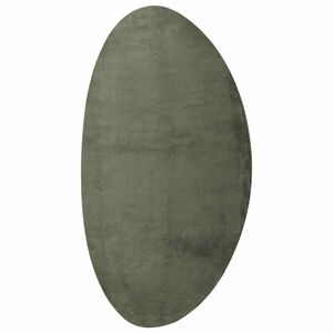 vidaXL Bereichsteppiche HUARTE Waldgr&uuml;n 100 x 200 cm Polyester