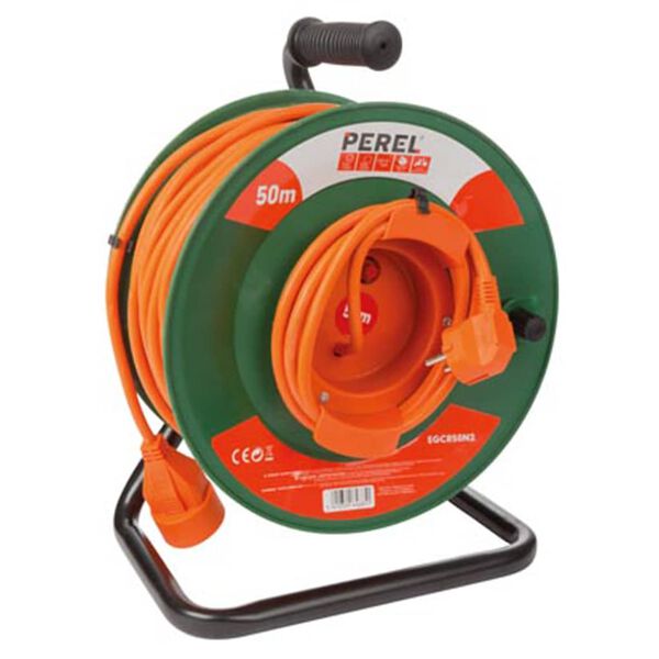 Perel Garten-Kabeltrommel 50 m