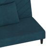 vidaXL Schlafsofa 2-Sitzer mit 2 Kissen Blau Samt