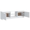 vidaXL TV-Schrank mit LED-Leuchten Wei&szlig; 120x30x36 cm
