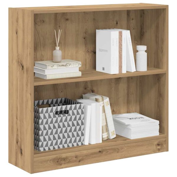vidaXL B&uuml;cherregal Artisan-Eiche 80x24x76cm Holzwerkstoff