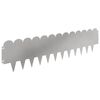 vidaXL Raseneinfassung 30 pcs 103 x 25 cm Stahl Silber