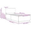 vidaXL Bettrahmen mit Kopfteil Wei&szlig; 100 x 200 cm Holzwerkstoff
