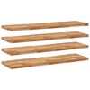 vidaXL Schweberegale 4 Stk. 120x40x4 cm Massivholz Akazie &Ouml;lbehandelt