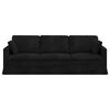vidaXL Sofa Schwarz 228 x 78 x 80 cm Samt