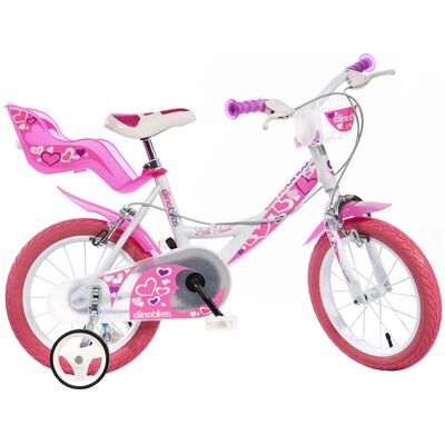 Dino Bikes Kinderfahrrad Little Heart Rosa 16" DINO356013