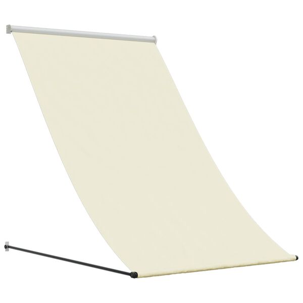 vidaXL Markise Einziehbar Creme 100x150 cm Stoff und Stahl