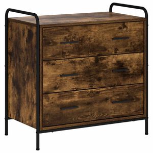 vidaXL Schubladenschrank R&auml;uchereiche 70 x 39,5 x 71 cm Holzwerkstoff