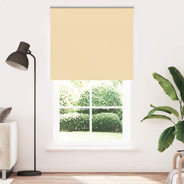 vidaXL Verdunkelungsrollo Beige 140x210 cm Stoffbreite 136,6 cm