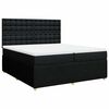 vidaXL Boxspringbett mit Matratze Schwarz 200x200 cm Stoff