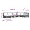 vidaXL 7-tlg. Garten-Lounge-Set mit Kissen Anthrazit Stahl