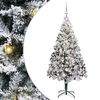 vidaXL K&uuml;nstlicher Weihnachtsbaum mit 300 LEDs mit St&auml;nder Wei&szlig; 180 cm