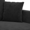 vidaXL 3-Sitzer-Sofa Schwarz 210 cm Samt