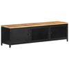 vidaXL TV-Schrank 130x30x37 cm Raues Mango-Massivholz
