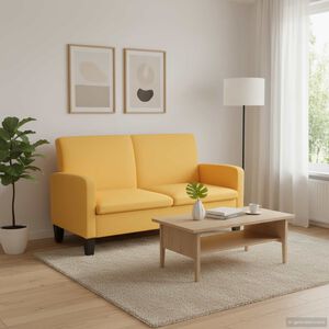 vidaXL Sofa 2-Sitzer 135x65x76 cm Gelb