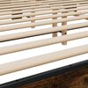 vidaXL Bettgestell R&auml;uchereiche 180x200 cm Holzwerkstoff und Metall