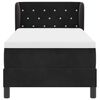 vidaXL Boxspringbett mit Matratze Schwarz 80 x 200 cm Samt