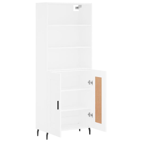 vidaXL Highboard Wei&szlig; 69,5x34x180 cm Holzwerkstoff