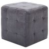 vidaXL Pouf 2 Stk. Grau 30x30x30 cm Wildleder-Optik